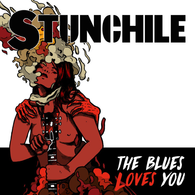 stunchile band artwork by moy-a illustration and graphic design